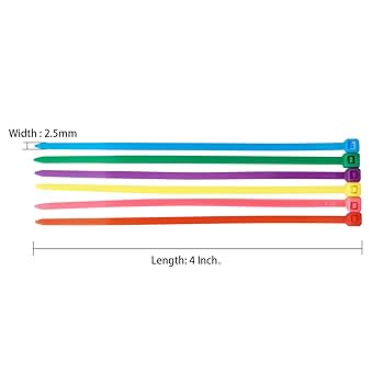 未開封 BA-RA-VA-RA \"Let's Variety\" COLOR 200 Multi Pack Colored Cable Ties, 300mm x 4.8mm, Colored